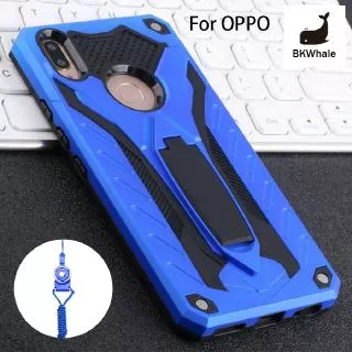 BKWhale QS Case OPPO Realme3 Pro RealmeX RelameXT A3S A5S A7 A5  A9 A37 A59 A79 A39 A83 A71 A33 A9 2020 A5 2020 A57 A1K RealmeC2 F1s F5 F11 Neo 7 9 Robot Case Realme 3 Pro C2 X XT with Stand shockproof case
