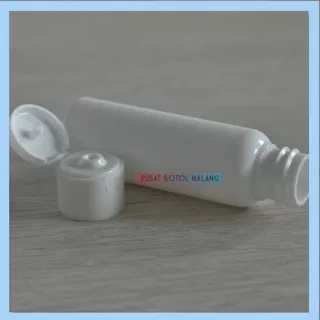 Botol Plastik Pet 30Ml Fliptop ( Putih Putih)