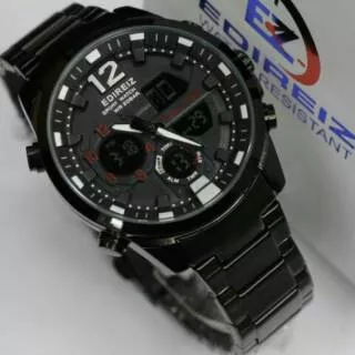 EDIREIZ WATER RESISTANCE 245.000 // DUAL TIME + TIPE 8099 + FREE BOX + ORIGINAL