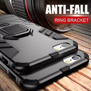 iPhone 11 Pro Max XS MAX XR X 7 8 6 6S Plus 5 5S SE Case Hybrid Magnetic Ring Holder Stand Hard Phone Cover