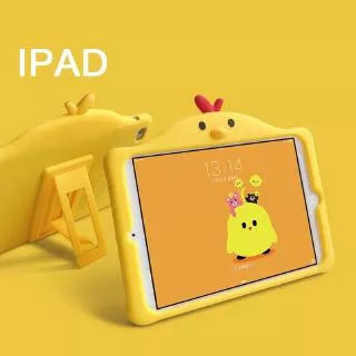 Cute Little Yellow Duck iPad Silicone Case iPad 2017/2018 Pro 9.7 / iPad 6 iPad 5. Air1 iPad 234 mini 5 mini 4 mini 123 iPad 10.2 inch (2019) iPad Air 3 10.5(2019)