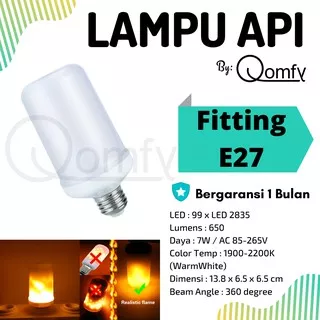 Lampu Api Obor Led Kamar Tidur Hias Dekorasi Rumah Light Bulb A46