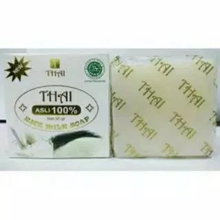 BPOM THAI rice milk soap 50gr / sabun beras susu thai original / goat`s milk sabun susu kambing