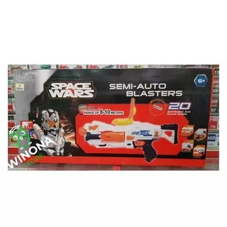 Mainan Pistol Soft Gun Semi Auto Blaster  Space Wars