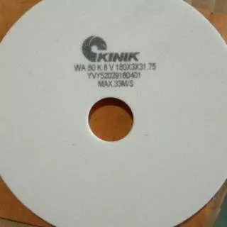 KINIK Surface Grinding Wheel WA 80 KV1A Straight Type - Batu Gerinda KINIK 180 x 3 x 31.75