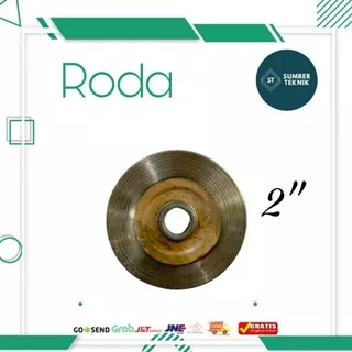 Roda Pagar Besi / Roda Gerbang Besi 2 Inch V