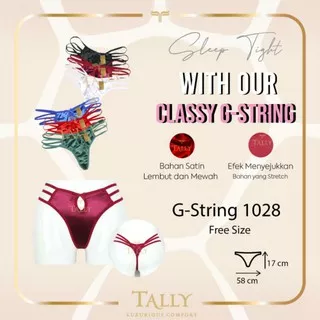 G-STRING TALLY 1028 | Celana Dalam Sexy G-string Satin Halus