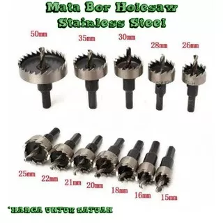 Mata Bor Holesaw Stainless Steel Plate Drilling Hole Saw Cutting Pelubang Plat Besi Harga Satuan