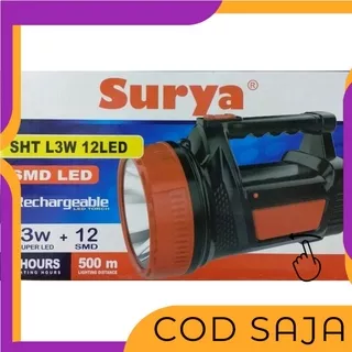 senter  besar DECOR bisa di chas lampu led surya ada emergency senter  mudah dibawa ronda jaga malam