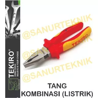 Tang Kombinasi Listrik 7 / Insulation Linesman Pliers 7 inch TEKIRO