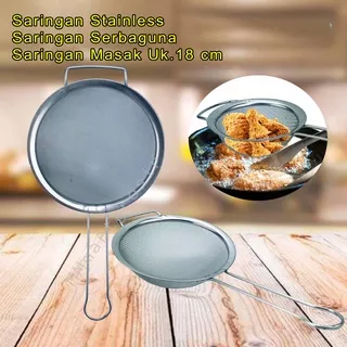 Saringan Stainless / Saringan Serbaguna / Saringan Masak / Uk.18 cm