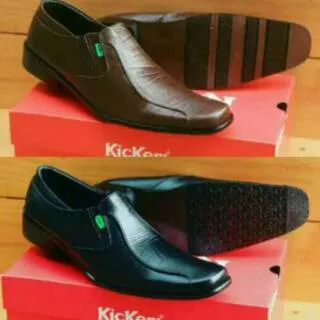 Sepatu Pantofel Kulit Asli KICKERS Formal Pria Casual Premium Leather Pantopel Cowok Gaya Kerja Gaul