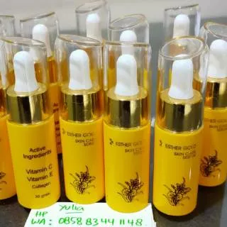 Serum esther Asli Segel botol Holo Emas Original/ esther gold serum ORI Kualitas Bagus