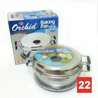 Baking Pan Orchid 22cm ( 4 Telur ) Alat Panggang Kue