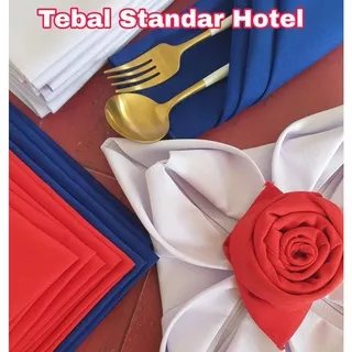 Folding Napkin 34x34 Tebal Standar Hotel Serbet Tebal Hotel Resto Cafe Catering