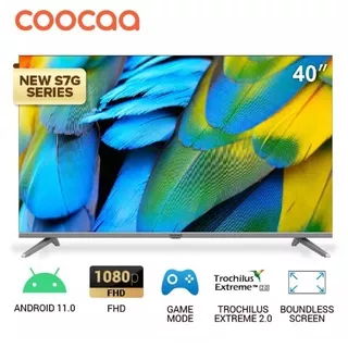 Coocaa LED TV 40 Inchi Android 11 Digital Smart TV 40S7G