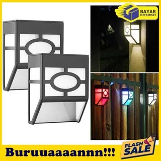 Lampu Hias Dinding Taman Teras Outdoor Tenaga Surya Matahari Solar Cell Wall Lamps