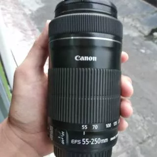 Lensa Canon 55-250mm is STM Mullus Bukan 70-300 18-200 18-135 18-55