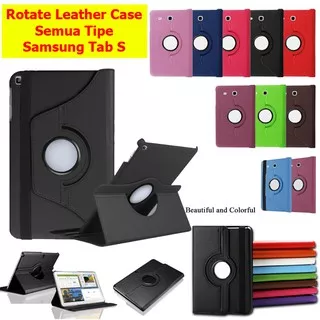 Samsung Galaxy Tab S8 Plus S8 S S2 S3 S4 S5e S6 Lite S7 Plus 8 8.4 9.7 10.5 inch Leather Flip Book Case Casing Cover Sarung Kesing Flipcase Flipcover Rotate Rotary Rotating