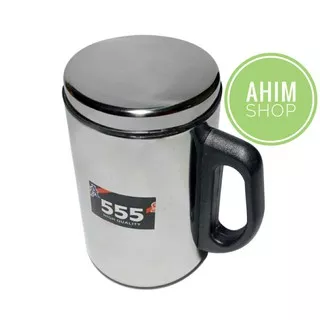 555 Thermos Mug 350ml Stainless Steel Ware High Quality Gelas Termos Cangkir Minum Air Panas/Dingin