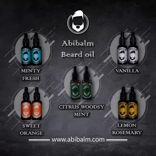 Beard Oil ABIBALM Penumbuh Jenggot Jambang Rambut Brewok - Minyak Penumbuh Pelebat Jenggot HALAL MUI