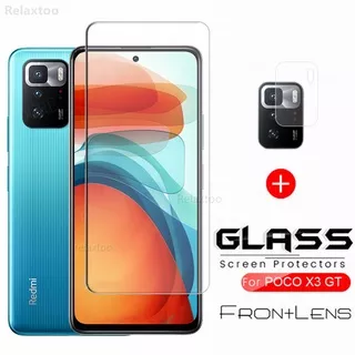 2in1 For Xiaomi POCO X3 GT Back Camera Lens Protective Glass Film On Xiomi POCO X3 GT Pro NFC X3GT 5G Full Transparent Clear Screen Protector Tempered Glass Film