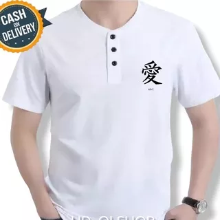 KAOS KANCING PRIA LENGAN PENDEK TERBARU/KAOS SABLON DISTRO/KAOS PRIA LENGAN PENDEK/KAOS HENLEY PREMIUM/KAOS TERBARU/T-SHIRT