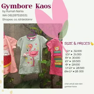 Gymboree Kaos anak size 6m-12Y