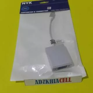 KABEL USB 3.1 TYPE C TO VGA TIPE CONVERTER PROYEKTOR NEW MACBOOK CABLE NYK Type c 3.1 TO VGA FIMALE