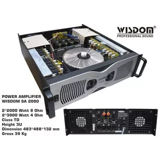 Power amplifier Wisdom SA 2000 Original Garansi Resmi