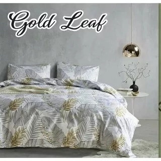 Sprei Set Premium Katun STAR Motif Gold Leaf Terbaru