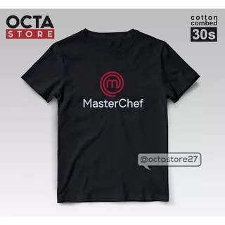 Kaos Tshirt Baju Combed 30S Distro MASTER CHEF LOGO | kaos pria wanita