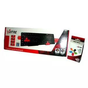 Promo Paket Keyboard + Mouse Votre KM309 / key board PC Laptop komputer