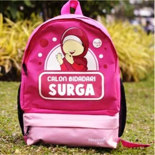 Tas Sekolah Ransel Anak Play Group PG TK SD Small Bagpack Bag Back Pack Moslem Kids Bidadari Surga