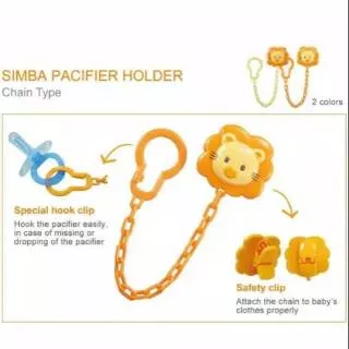 SIMBA PACIFIER HOLDER / GANTUNGAN EMPENG SIMBA