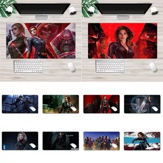 H&L Computer Accessories Mouse Pad Marvel Super Hero Black Widow Print Boutique Non-slip Mat 30*60cm