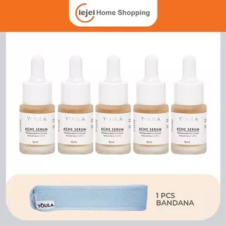 YOULA Acne Serum Series Niacinamide & Madagascar Extract Paket 5 Botol - Lejel Home Shopping