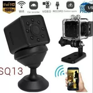 Spy Cam kamera pengintai SQ13 Mini DV Wifi Sport Action Camera Full HD