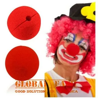 hidung badut merah/ red nose/ clown party/ pesta topeng halloween gag/ aksesoris badut