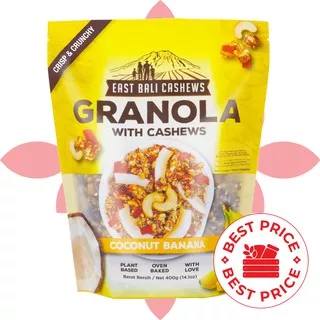 GRANOLA WITH CASHEWS - COCONUT BANANA 400 GR - EAST BALI CASHEWS