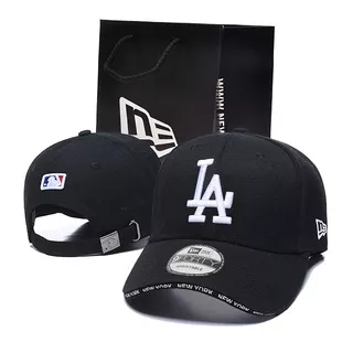 Topi LA Hitam Putih List Dodgers Black White Premium Branded IMPORT