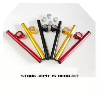 Stang Jepit Drag 15 Derajat CNC Universal Ninja 150 Vixion Rx king Scorpio Satria Fu