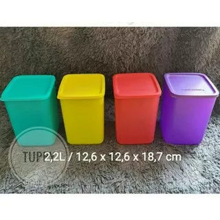 TALL SQUARE ROUND 2.2l / TOPLES TUPPERWARE ECER / TALL SUMMER FRESH