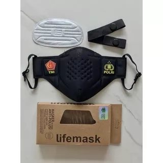 MASKER LIFEMASK TNI POLRI V3 FILTER N95 KARBON AKTIF PREMIUM BEBAS NAFAS