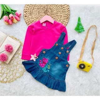 dress overall jeans two cat