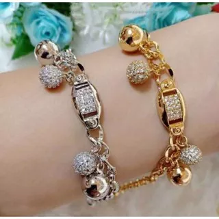 Gelang Tangan Xuping Rantai cantik fashion premium elegant silver gold lapis emas 18k JS0305120320