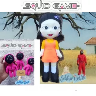 Boneka Squid Game Boneka Lampu Merah Lampu Hijau