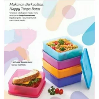 Large square away tupperware