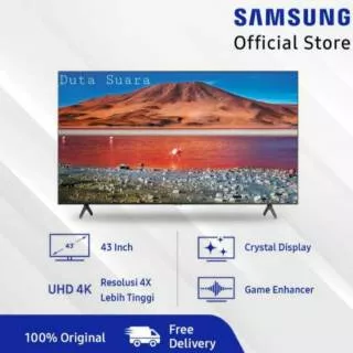 TV LED SAMSUNG 43 inch 43TU7000 Crystal UHD Digital SMART TV 4K GARANSI RESMI