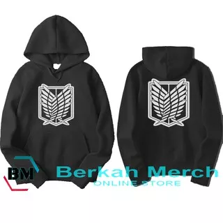 jaket attack on titan/ sweater pria anime/ hoodie laki-laki attack on titan